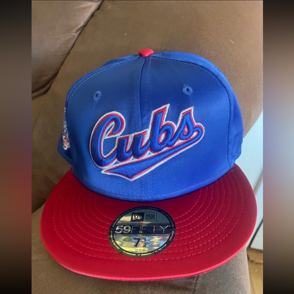 Chicago Cubs New Era MLB Full satin fitted hat 7 1/2